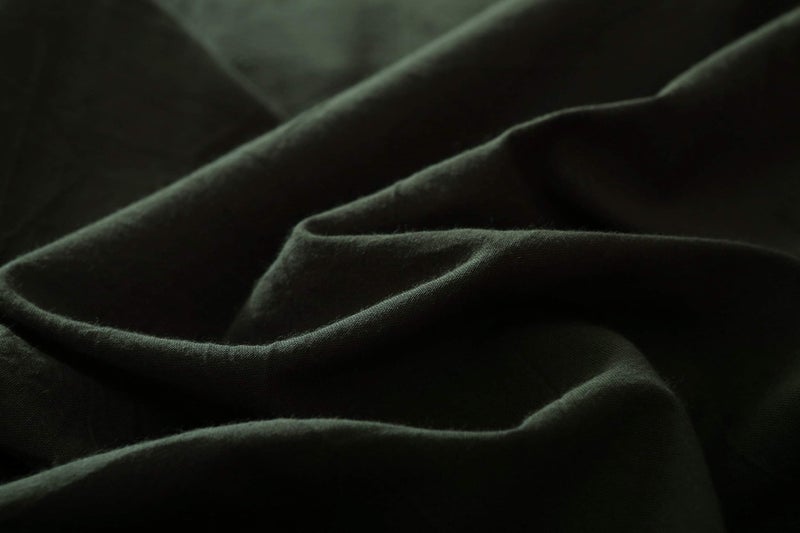 F.Y.Dreams 100% Washed Cotton Duvet Cover for Weighted Blanket 60x80 inches with 8 Ties, Zipper on Long Side/Forrest Green/Just Duvet Cover - Image 2